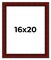 Weathered Red Picture Frame - UV Acrylic, Foam Board Backing, Hanging Hardware